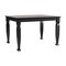 Flash Furniture Grace 47in. Solid Wood Dining Table w/Turned Wooden Legs, HD Rectangle Wood Table for 4, Black KER-T-799-BLK-47-GG - alternate 9